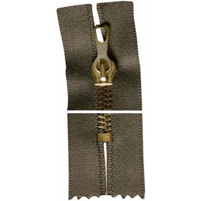 Kovový zip, nedělitelný, silný - 22cm - šedá- WICO - BALENÍ 10 ks – Zboží Mobilmania