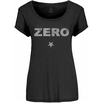 Smashing Pumpkins Zero Distressed Ladies Black