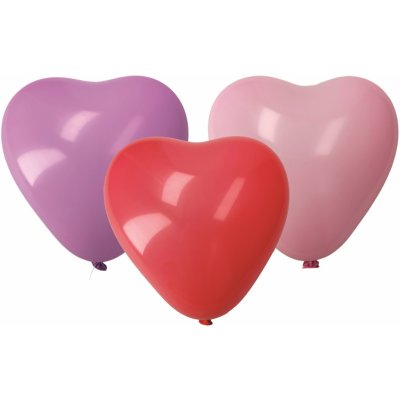 Wiky Balónek nafukovací sada srdce pastelové – Zboží Mobilmania