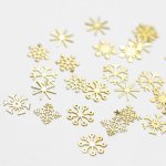 ASPIRA Ozdoby na nechty Snehové vločky Snowflakes zlaté – Hledejceny.cz