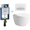 Kompletní WC sada Geberit Kombifix Eco tlačítko Sigma50 alpská bílá WC Laufen Pro + sedátko 110.302.00.5 BY8