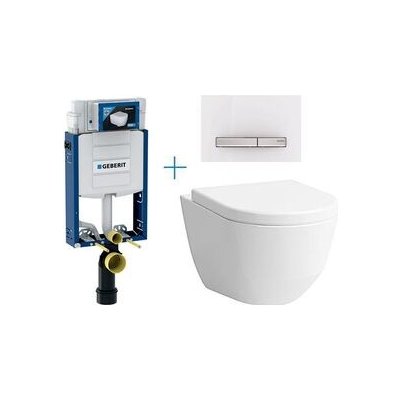 Geberit Kombifix Eco tlačítko Sigma50 alpská bílá WC Laufen Pro + sedátko 110.302.00.5 BY8 – Zboží Mobilmania