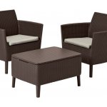 KETER SALEMO Set balkonový, hnědá/béžová 17205935 – Hledejceny.cz