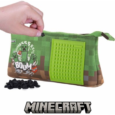 Pixie Crew velké pouzdro Minecraft ZELENO-HNĚDÉ – Zbozi.Blesk.cz