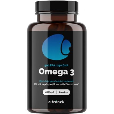 Citronek Omega-3 750 mg EPA + DHA 60 kapslí – Hledejceny.cz