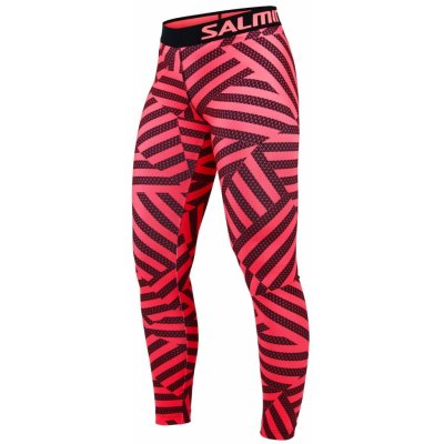 Salming Flow Tights Women Coral/All Over Print – Zboží Mobilmania