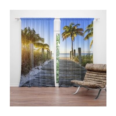 Sablio Závěs Cestička na pláž: 2ks 140x250cm – Hledejceny.cz
