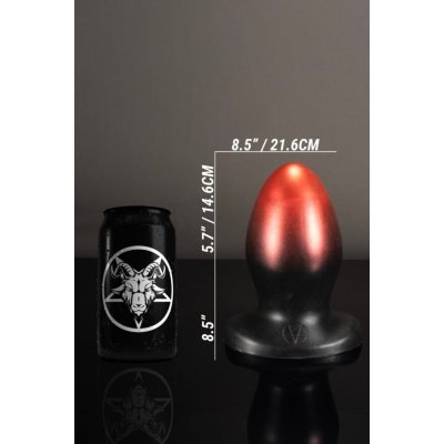 Twisted Beast Ted Demon Blood Ombre 8.5" prémiový silikonový anální kolík 13 5 x 4 7–7 cm