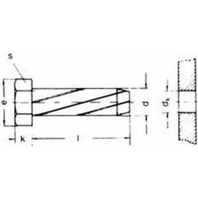 šroub M4x10 ZINEK závitořezný 6-hranná hlava DIN 7513A [1 ks] – Sleviste.cz