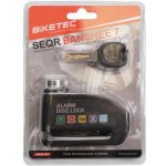 BIKETEC SEQR zámek brzdového kotouče s alarmem SCREAMER 100DB, BOLEC/čep 6mm, rozměr: 94mm X 58mm, 3klíče – Hledejceny.cz