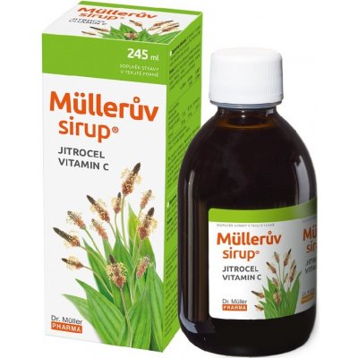 Müllerův Sirup S Jitrocelem A Vitaminem C 245ml – Zboží Mobilmania