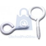 Oko s vrutem, bílý komaxit 30 x 14 bílý komaxit - hobby balení, balení 1 ks – Sleviste.cz