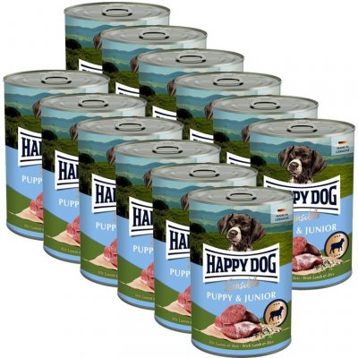 Happy Dog Puppy Lamm jehněčí 12 x 400 g