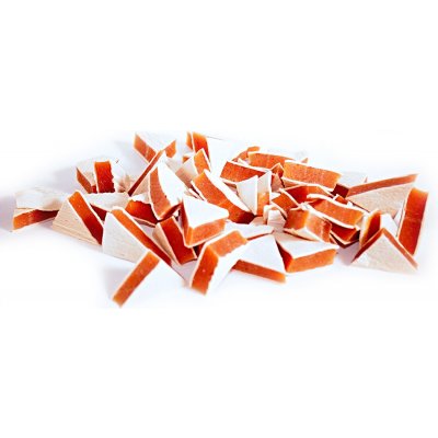 Hanny Food 100% sušené kuřecí trojúhelníčky s treskou 100 g – Sleviste.cz