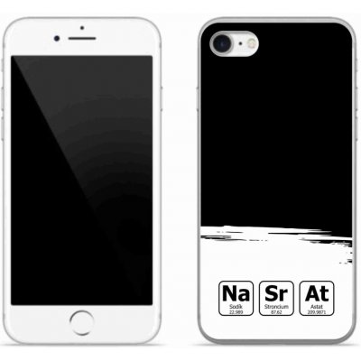 mmCase na iPhone SE 2022 - chemické prvky bíločerné pozadí – Zboží Mobilmania