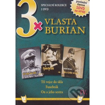 3x Vlasta Burian IV. DVD