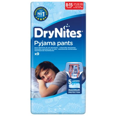 Huggies DryNites pro chlapce L 27-57 kg 9 ks – Zboží Mobilmania