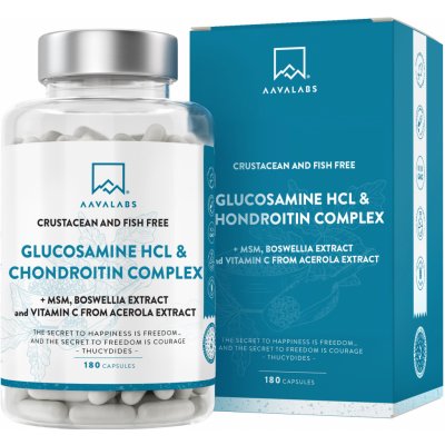 Aavalabs Glukosamin HCL & Chondroitin 180 kapslí – Hledejceny.cz
