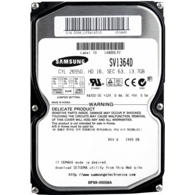 Samsung 13,70 PATA IDE/ATA 3,5", SV1364D