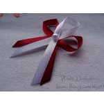 Vývazek s perličkou - bordó 48 / bílá – Hledejceny.cz