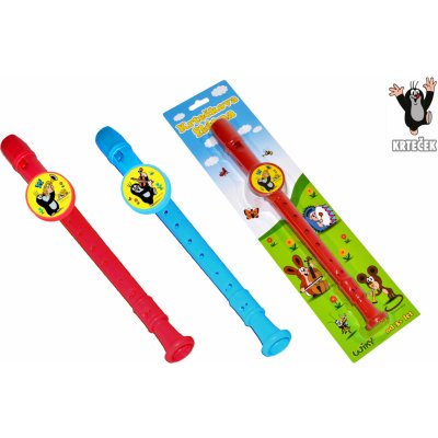 Wiky flétna foukací Krtek 33 cm červená – Hledejceny.cz