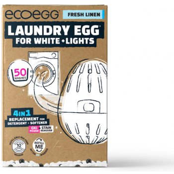 Ecoegg Vajíčko na praní na bílé prádlo Svěží bavlna na 50 pracích cyklů