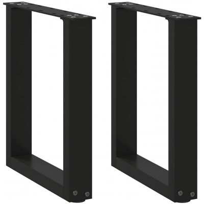 Omaxi 310910 Nohy konferenčního stolku ve tvaru U 2 ks černé 38 x 42-43 cm ocel – Hledejceny.cz
