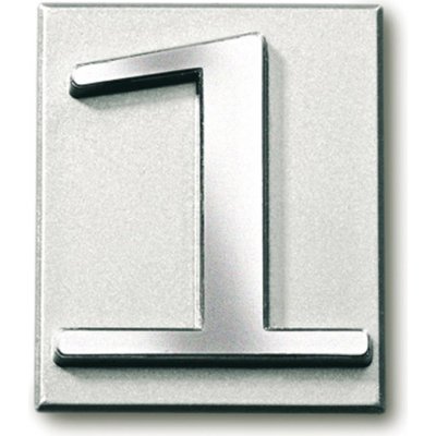 Domovní číslice samolepící stříbrná 1 4,7 cm – Zboží Mobilmania
