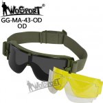 Ochranné brýle Wosport ATF X800 zelené