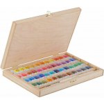 Akvarelové barvy White Nights v dřevěném boxu 48 dílný set – Zboží Dáma