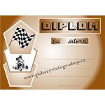 VIZINGR Čtyřkolky diplom A4 č.66 Mot.č.66 BEZ TEXTU – Zboží Dáma