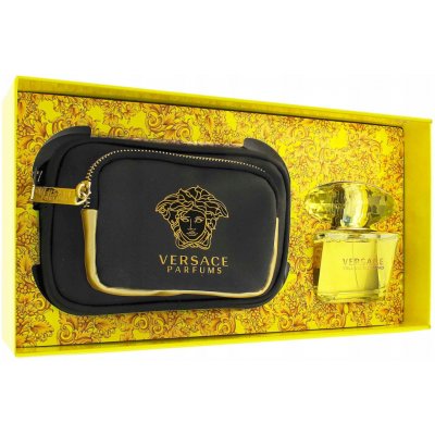 Versace Yellow Diamond EDT 90 ml + tělové mléko 100 ml + sprchový gel 100 ml + kosmetická taštička dárková sada – Hledejceny.cz