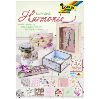 Kreativní sada papírů harmonie 26 listů – Zboží Dáma