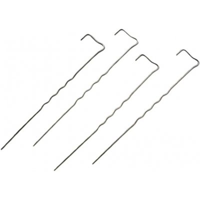 GTEX Ocelové kotvící skoby do země GEOPIN 30cm × 4mm – balení 100 ks – Sleviste.cz