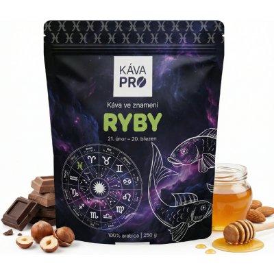 KávaPRO Káva ve znamení Ryby zrnková 250 g – Hledejceny.cz