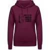 Dámská mikina s potiskem AWDis Hoodie mikina Toto je moje Pivní Tričko Purpurovočervená