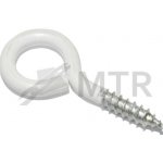 MTR Oko s vrutem bílý lak Varianta: Oko s vrutem bílý lak 20x12x3,0mm bílý lak – Hledejceny.cz