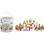 Viga dřevěná stavebnice 100 kostek – Zboží Mobilmania