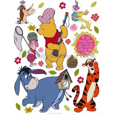 AG Design AGF00881 Samolepicí dekorace Disney Medvídek Pú4 (65 x 85 cm) – Zbozi.Blesk.cz