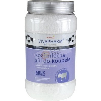 Vivapharm koupelnová sůl s kozím mlékem 1200 g