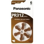 Panasonic baterie do naslouchadel 6ks PR312(41)/6LB – Zboží Živě