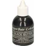 Sugarflair GLITTER BLACK Trblietavá čierna potravinárska airbrush farba 60 ml – Hledejceny.cz