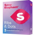 Sexy Elephant vroubkované Ribs & Dots 3 ks – Zboží Mobilmania