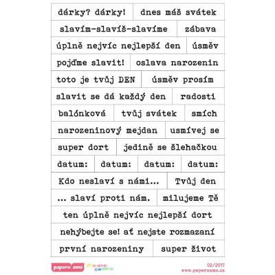 PAPERO AMO ♥ Samolepky - NAROZENINY /Dárky? Dárky! – Hledejceny.cz