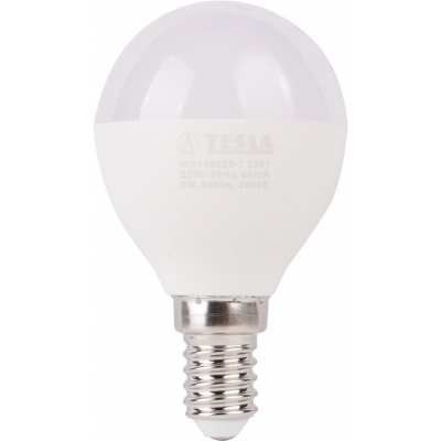 Tesla LED žárovka P45, E14, 8 W, 900 lm, 3 000 K – Hledejceny.cz