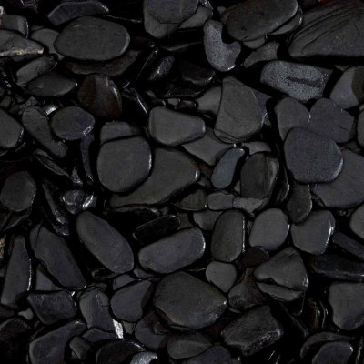 Zafido (distributor) Okrasné valounky Piatto Nero 20 - 60 mm 20 kg – Zboží Dáma