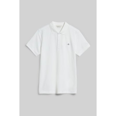 POLOKOŠILE GANT SHIELD SS PIQUE WHITE – Zbozi.Blesk.cz