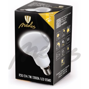 Nedes LED žárovka Reflektorová R50 7W E14 2800K Teplá bílá 600lm