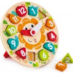 Hape dřevo puzzle vkládací hodiny 13 dílků 25cm – Sleviste.cz