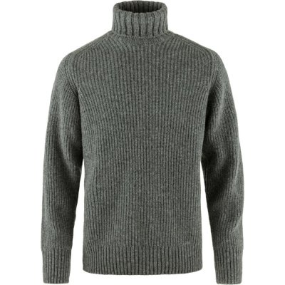 Fjällräven Övik Roller Neck Sweater Grey-Melange – Zboží Mobilmania